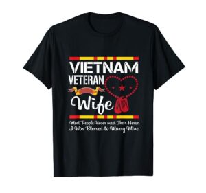 vietnam veteran wife design for proud wife t-shirt