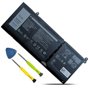 g91j0 41wh battery replacement for dell latitude 3320 3330 3420 3520 inspiron 3510 3511 3515 5310 5410 5418 5510 5515 5518 14 plus 7420 7415 2-in-1 vostro 3510 3515 3511 5310 5510 series v6w33 tn70c