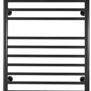 WarmlyYours TW-F10KS-HP Infinity Towel Warmer, Black, Dual Connection, 10 Bars