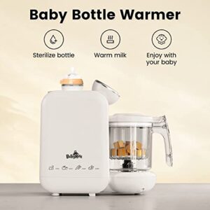 Baby Food Maker | Baby Food Processor Blender Mill Grinder Steamer | Purée Blender Maker for Babies | Ergonomic Touch Screen Control | Bottle Warmer Function| Free Baby Food Recipe Book