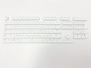 forg915 complete set of 87 keycaps to replace logitech g915/g913/g815/g813 tkl rgb mechanical gaming keyboard(g915 white 109 keys)