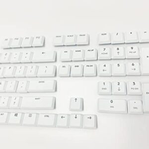 forG915 Complete Set of 87 keycaps to Replace Logitech G915/G913/G815/G813 TKL RGB Mechanical Gaming Keyboard(G915 White 109 Keys)