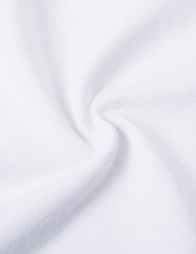 CRZ YOGA Women's Pima Cotton Workout Crop Tops Short Sleeve Yoga Shirts Casual Athletic Running T-Shirts White Medium
