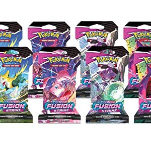 Pokemon Sword and Shield Fusion Strike (8) Sleeved Booster Packs Sealed