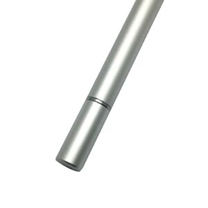 BoxWave Stylus Pen Compatible With Dell Inspiron 14 5000 2-in-1 (14 in) - DualTip Capacitive Stylus, Fiber Tip Disc Tip Capacitive Stylus Pen for Dell Inspiron 14 5000 2-in-1 (14 in) - Metallic Silver