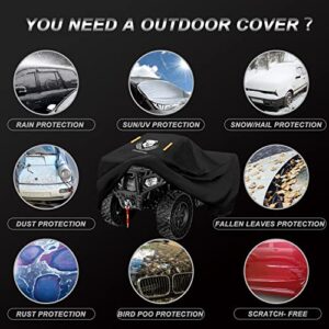 ClawsCover ATV Quad Covers 88 Inch XXL(Plus) Waterproof Outdoor Heavy Duty Oxford Cloth 4 Wheeler Accessories Fadeless Windproof All Weather Protection for Polaris Can am Kawasaki Honda Yamaha Suzuki