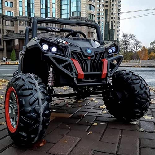 4X4 2022 Upgraded Kids Electric Ride on car RC Remote Power Wheel 24v XL Buggy Style Kids Ride on car RZR 2 Adjustable seats 24VOLT Rubber Tires Holds 160 lb mp3 Bluetooth 9 mph