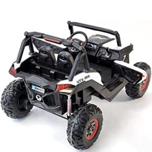 4X4 2022 Upgraded Kids Electric Ride on car RC Remote Power Wheel 24v XL Buggy Style Kids Ride on car RZR 2 Adjustable seats 24VOLT Rubber Tires Holds 160 lb mp3 Bluetooth 9 mph