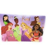 ja'cor dp princess placemat with be kind and princesses graphics, bpa-free plastic