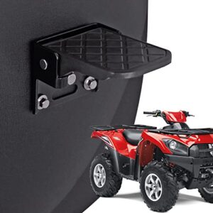 xislet pairs atv foot rests for four wheeler rear passenger foot peg universal compatible with atv such as polaris sportsman scrambler made of metal and non-slip tread