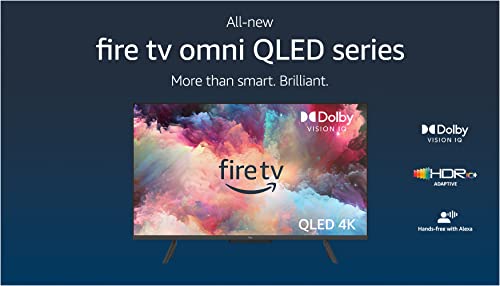 All-new Amazon Fire TV 50" Omni QLED Series 4K UHD smart TV, Dolby Vision IQ, Local Dimming, hands-free with Alexa