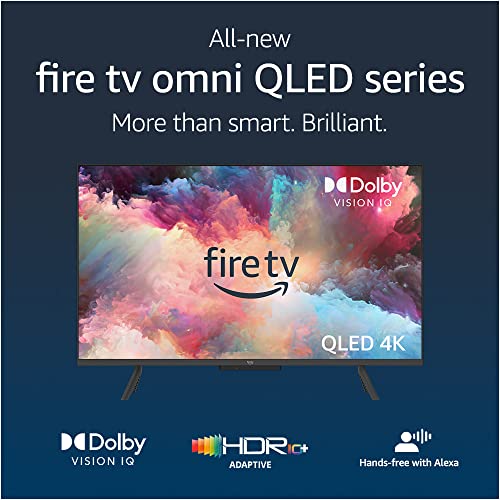 All-new Amazon Fire TV 50" Omni QLED Series 4K UHD smart TV, Dolby Vision IQ, Local Dimming, hands-free with Alexa