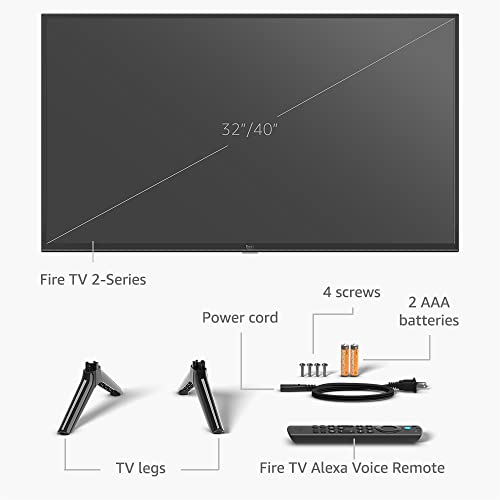 Introducing Amazon Fire TV 40" 2-Series 1080p HD smart TV with Fire TV Alexa Voice Remote, stream live TV without cable