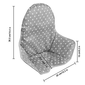 Twoworld High Chair Cushion for IKEA Antilop Highchair, Baby High Chair Seat Cover Liner Mat Pad Cushion for IKEA Antilop High Chair (Fashion Gray)