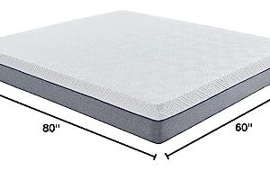 Novilla 8-Inch Gel Memory Foam Queen Size Mattress for Pressure Relief, Enhanced Support & Plush Comfort, Queen Mattress in a Box, Bliss