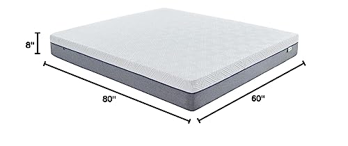 Novilla 8-Inch Gel Memory Foam Queen Size Mattress for Pressure Relief, Enhanced Support & Plush Comfort, Queen Mattress in a Box, Bliss