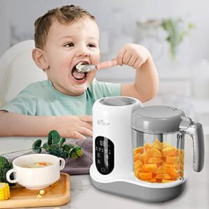 BEAR 2023 Baby Food Maker | One Step Baby Food Processor Steamer Puree Blender | Auto Cooking & Grinding | Baby Food Puree Maker with Self Cleans | Touch Screen Control