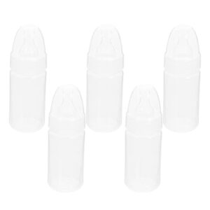 DOITOOL 15 Pcs Newborn Disposable Milk Bottles Babies Supple Milk Bottles Classic Clear Neck Bottles (White)