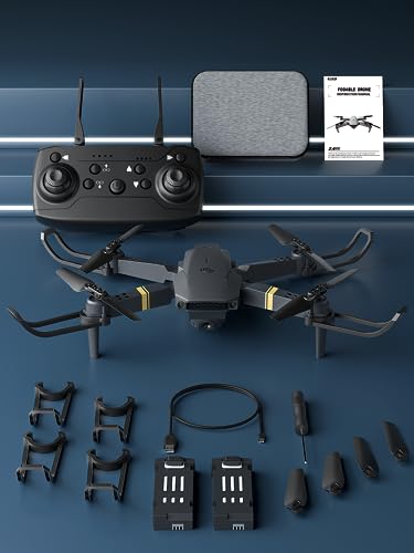 Drones with Camera for Adults Beginners Kids, Foldable E58 Drone with 1080P HD Camera, RC Quadcopter - FPV Live Video, Altitude Hold, Headless Mode, One Key Take Off/Landing, APP Control