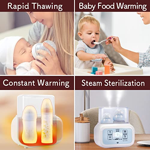 Baby Bottle Warmer Milk Pot LARUTAN 9in1 Baby Food Warmer (White)