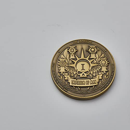 Starforged Compatible with Warhammer 40k Collectible Coin: Imperium of Man 1 PC