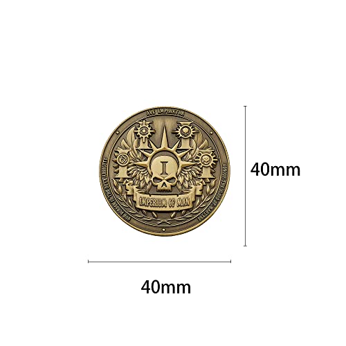 Starforged Compatible with Warhammer 40k Collectible Coin: Imperium of Man 1 PC