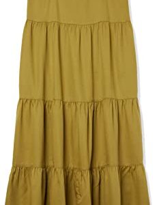 The Drop Women's Britt Tiered Maxi Tent Dress, Olive Oil, M