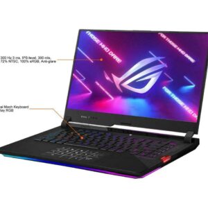 ASUS ROG Strix Scar 15 (2021) Gaming Laptop, 15.6" 300Hz IPS Type FHD Display, NVIDIA GeForce RTX 3080 (130W), 8-core AMD Ryzen 9 5900HX，Windows 10 Home, with HDMI Cable (32GB RAM | 2TB PCIe SSD)