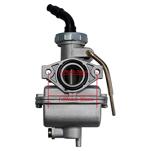 PZ20 Carburetor for Kazuma Baja 50cc 70cc 90cc 110cc 125cc TaoTao 110B NST SunL Chinese Quad 4 Stroke ATV 4 Wheeler Go Kart Dirt Bike Honda CRF50F XL75 CRF80F XR50R with Air Fuel Filter