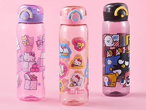 Everyday Delights Sanrio Hello Kitty Water Bottle with Strap 600ml - Purple