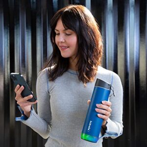 Hidrate Spark PRO Smart Water Bottle – Insulated Stainless Steel – Tracks Water Intake with Bluetooth, LED Glow Reminder When You Need to Drink – Chug Lid, 32oz, Black