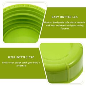 Baby Milk Bottle Lids Cover: Mam Bottles Water Newborn Breast Pump Storage Holder Hot Feeding Cup Breastfeeding Covers 10pcs