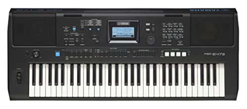 Yamaha, 61-Key Portable Keyboard (PSRE473), Black