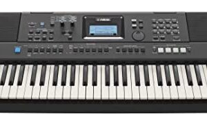 Yamaha, 61-Key Portable Keyboard (PSRE473), Black