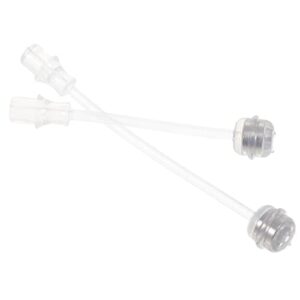 healifty 2pcs baby bottle straws weighted straw sippy cup straws replacement for nursery bottle baby water cup (transparent)