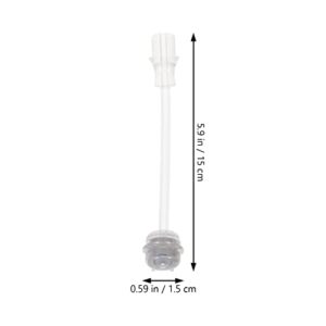 Healifty 2Pcs Baby Bottle Straws Weighted Straw Sippy Cup Straws Replacement for Nursery Bottle Baby Water Cup (Transparent)