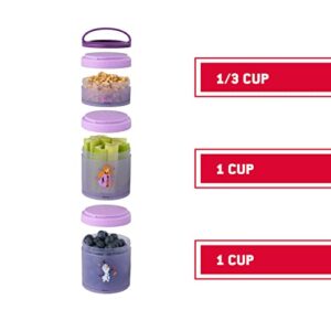 Whiskware Container Stackable Snack, 2 1/3 Cup, Anna and Olaf