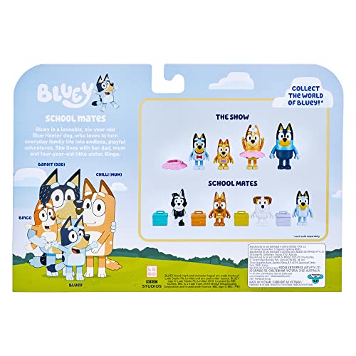 Bluey School Friends - School Mates 4-Pack, 2.5-3" Figures