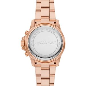 Michael Kors Watches Women's Everest Quartz Watch with Stainless Steel Strap, Rose Gold, 22 (Model: MK7211)