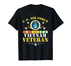 us air force vietnam veteran usa flag vietnam vet flag t-shirt