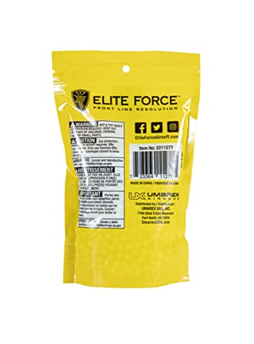 Elite Force Tracer BBS Glow-in-The-Dark Premium 6mm Airsoft BBS Ammo, 1000 Count, 0.20 Gram, One Size