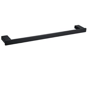 RANDOM 28 inch Hand Towel Bar Bathroom Black Towel Holder Kitchen Rag Towel Rack Bathroom Kitchen Wall Mount Towel Stand Matte Black 96009-2-28MB.