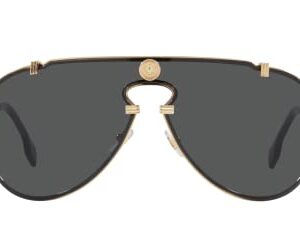 Versace Man Sunglasses Gold Frame, Dark Grey Lenses, 0MM