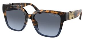 michael kors mk2170u sunglasses womens karlie dark tortoise navy/navy gradient one size