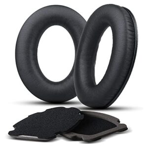 replacement ear pads for bose aviation a20, earpads cushions compatible with bose aviation headset x a10 a20, durable leather slow rebound memory foam (black)