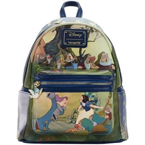 loungefly disney snow white scenes womens double strap shoulder bag purse