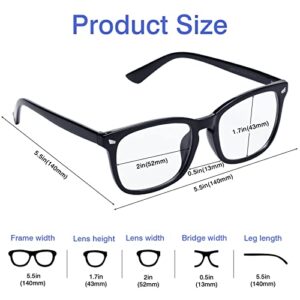 HEALSUN Blue Light Blocking Glasses for Women Men 4 PACK Computer Gaming Anti Headache Eye Strain