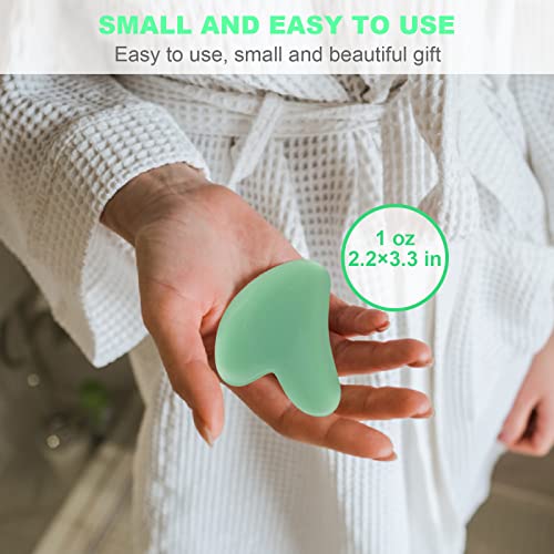 Jocule [2-Pack] Gua Sha Facial Tools, Unbreakable Natural Guasha Tool Upgrade Gua Sha Stone, Face Sculpting Tool, Massager Tool, for Face/Leg/Foot Skin Care Massage, for Body SPA.