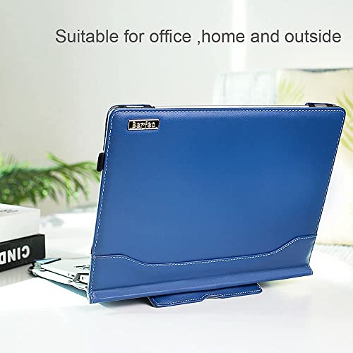 Laptop Case Cover Compatible with Dell Inspiron 14 5402 5405 5408 5409 5410 5490 5498 5401 14 inch Notebook Sleeve PU Leather Stand Hard Protective Skin