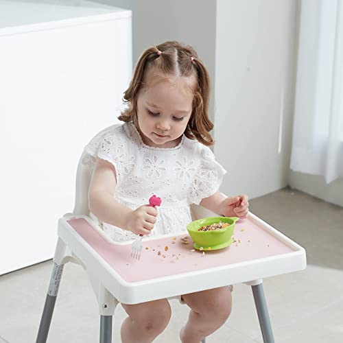 Ireka Baby Placemat Compatible with IKEA High Chair Antilop Tray Placemat Accessories, Chabchabi (Banana Yellow)